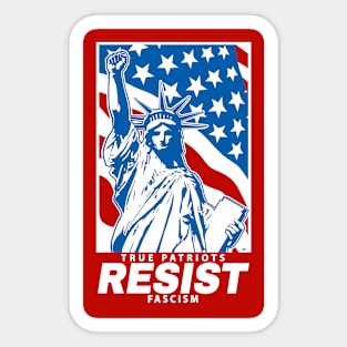 Liberty Resist Fascism Sticker